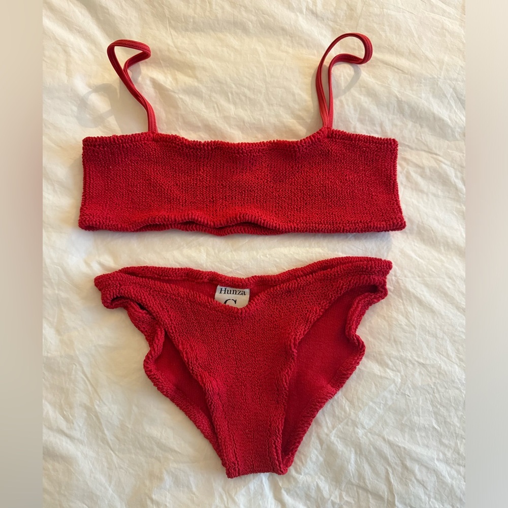 Hunza G Gigi Bikini Set Red One Size